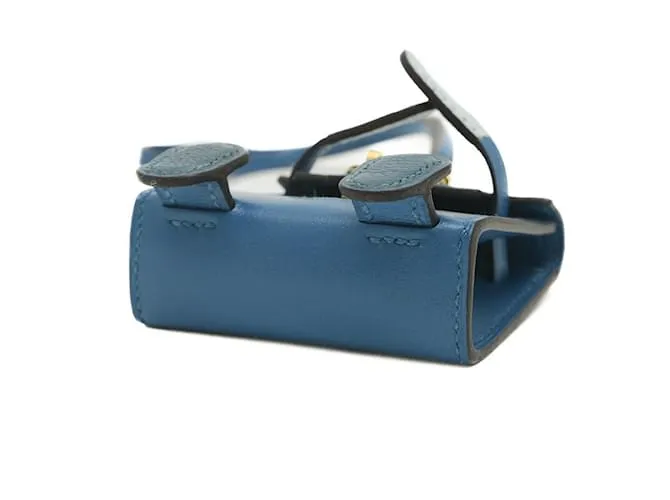 Charm de muñeca Kelly de Hermès en Tadelakt Azul Izmir 