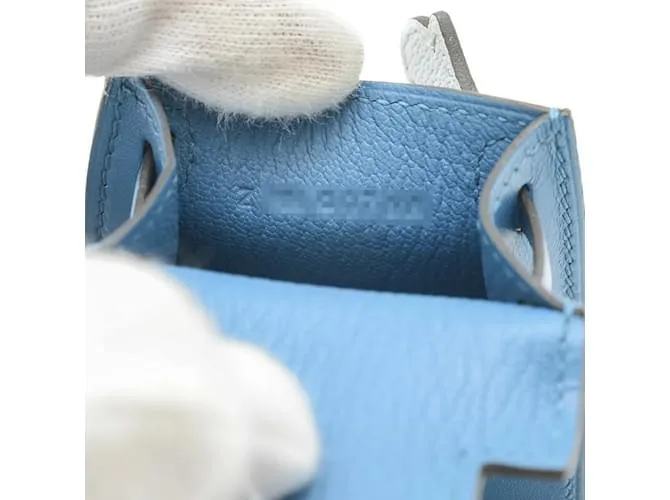 Charm de muñeca Kelly de Hermès en Tadelakt Azul Izmir 