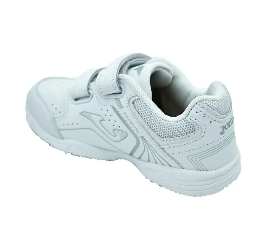 DEPORTIVO JOMA PARA NIÑO SCHOOL KIDS VELCRO BLANCO PLANTILLA DE PIEL