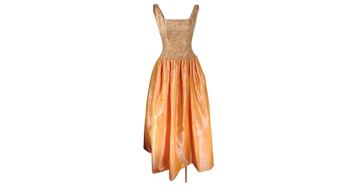 Escada Vestidos Naranja 