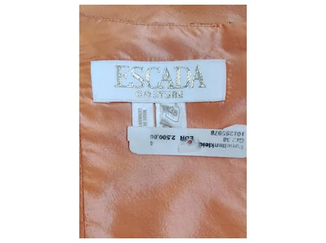 Escada Vestidos Naranja 
